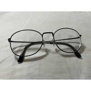 MCALLISTER EYEGLASSES FRAMES Black With White Rim MC4500 54-19-140